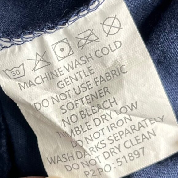 Strong Mens Tshirt Blue Short Sleeves Flag Size Medium - Picture 8 of 8